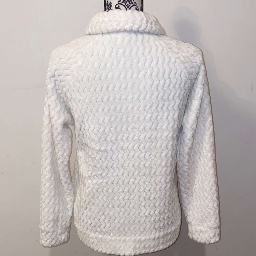 5/$50 ZeroXposur Women's Cream Textured Teddy Jacket Size Small - Picture 6 of 14
